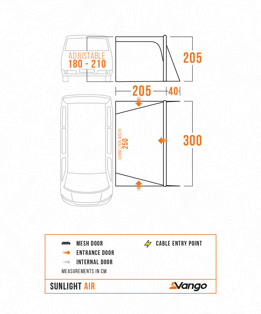 Vango Sunlight Air Low - Awning / Canopy for Campervans