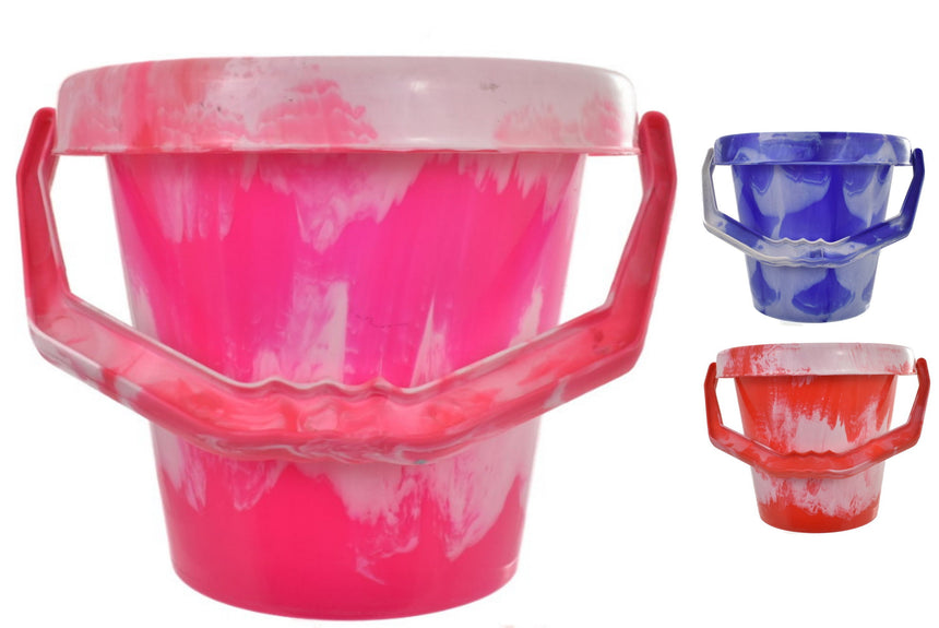 Large Round Marble Bucket 18cm