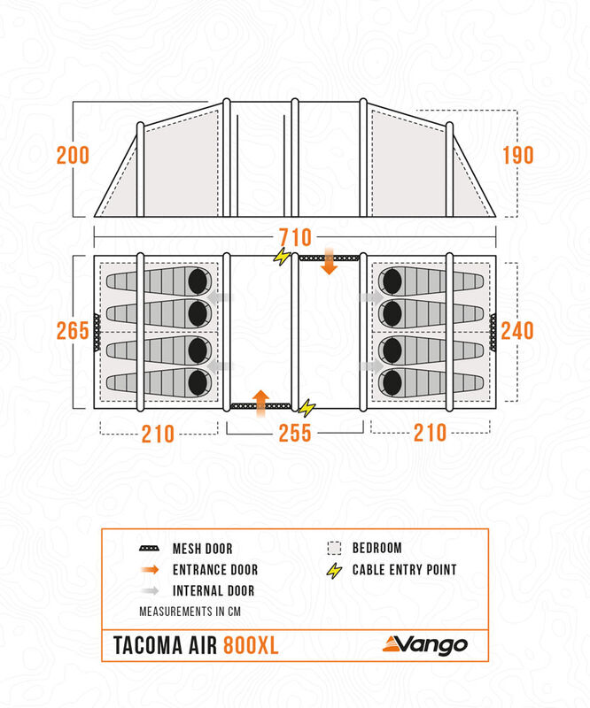Vango Tacoma Air 800XL Tent - 2025