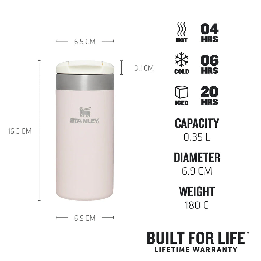 Stanley Aerolight™ Transit Mug | 0.35L Rose Quartz Metallic