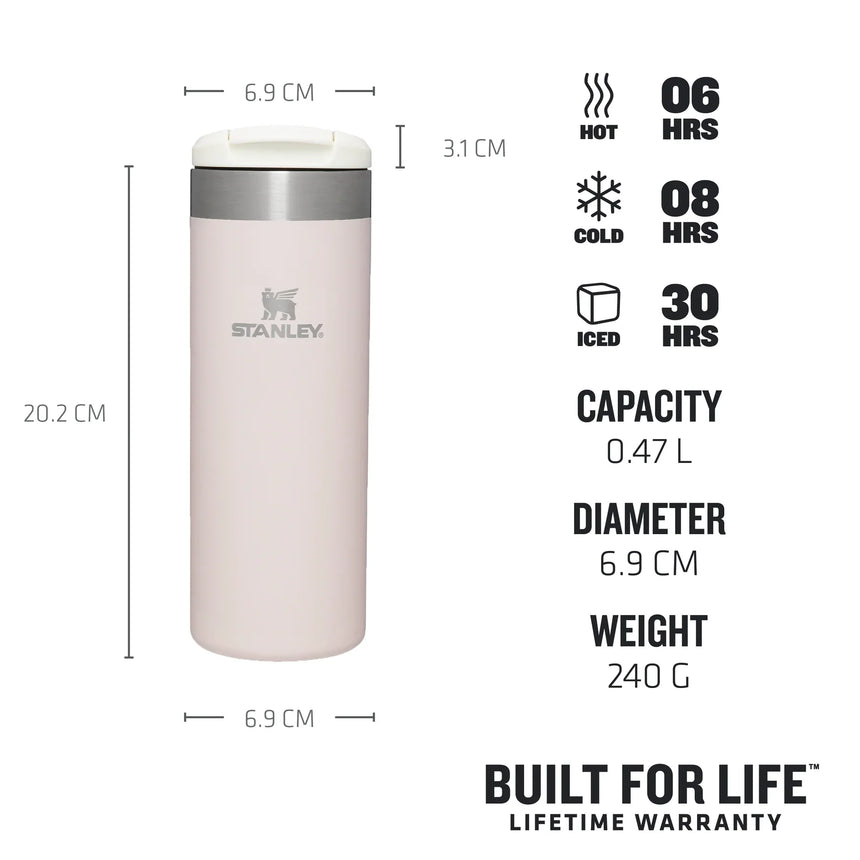 Stanley Aerolight™ Transit Mug | 0.47L Rose Quartz Metallic