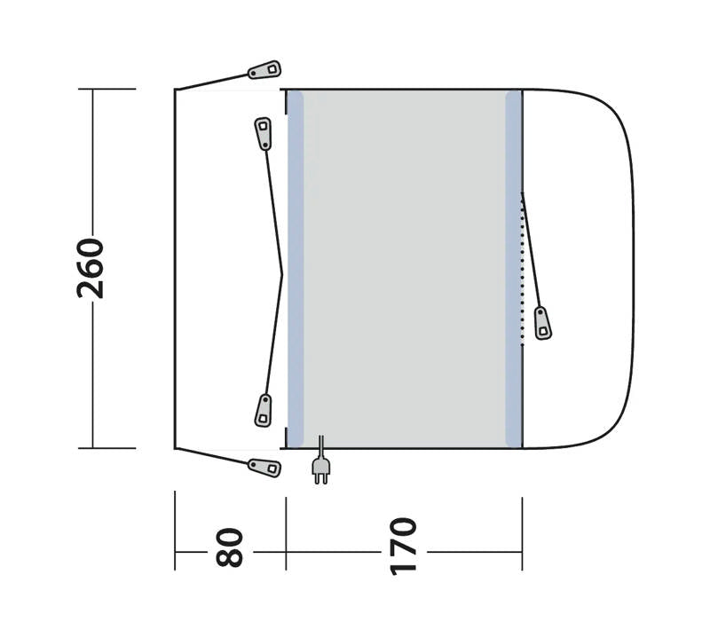 Outwell Santa Monica Air Drive Away Awning