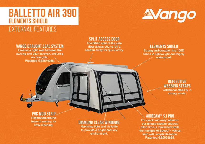 Vango Balletto Air 390 Elements Shield 390