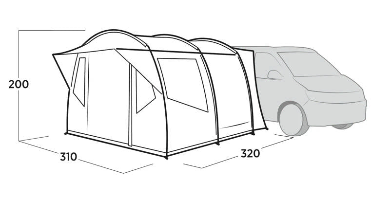 Easy Camp Reine Drive Away Awning 2025