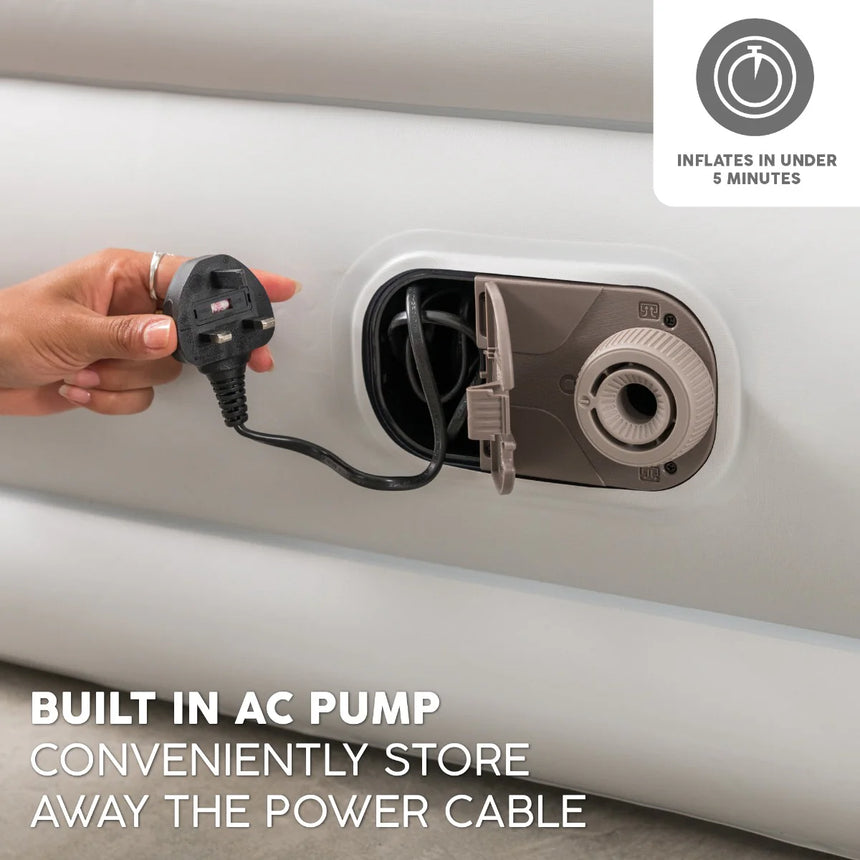 TriTech King Size Airbed with Built-in Pump