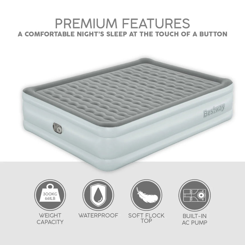 TriTech King Size Airbed with Built-in Pump