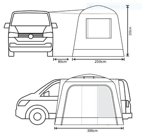 Outdoor Revolution Cayman Cuda XL F/G Awning (180-240)