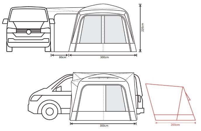 Outdoor Revolution Cayman Low (D/T) Drive Away Awning 2025