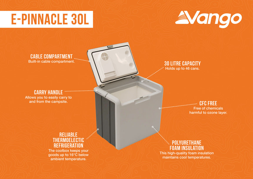 Vango E-Pinnacle 30L Cooler info