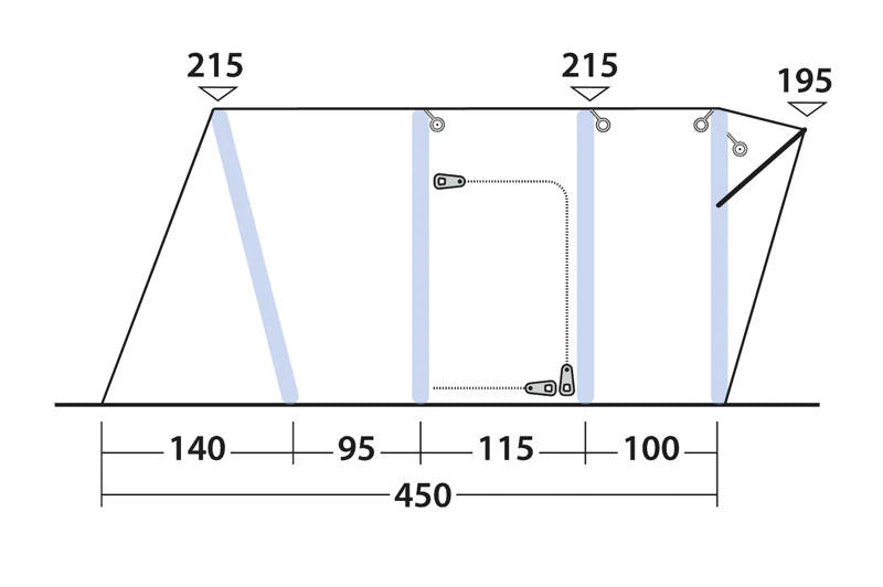 Outwell Wolfburg 450 Air Drive Away Awning 2025
