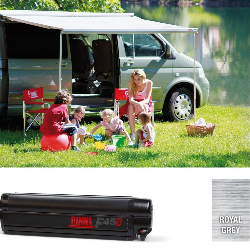 Fiamma F45s VW T5/T6 Awning in Black-2) California