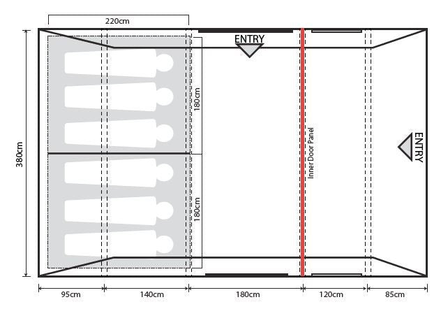 Outdoor Revolution Atom 600 Air Tent with Free Footprint