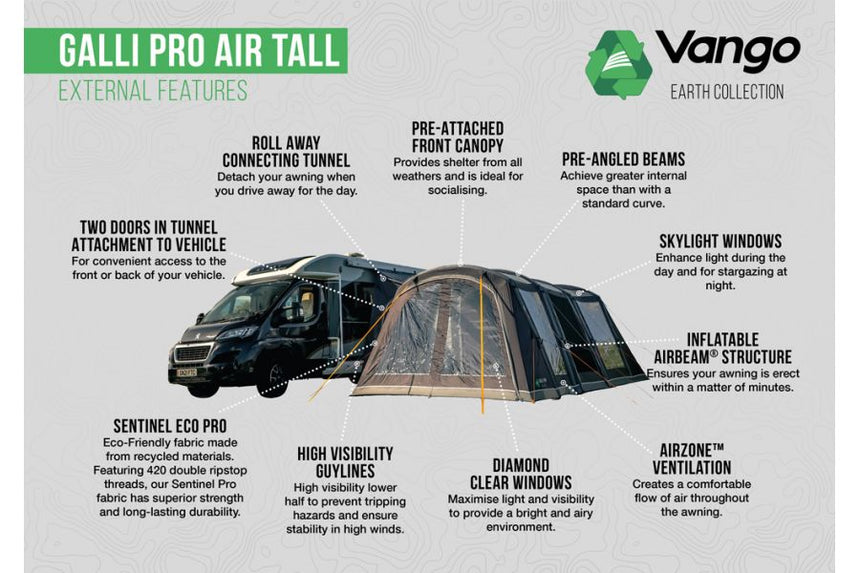 Vango Galli Pro Air Tall Drive Away Awning