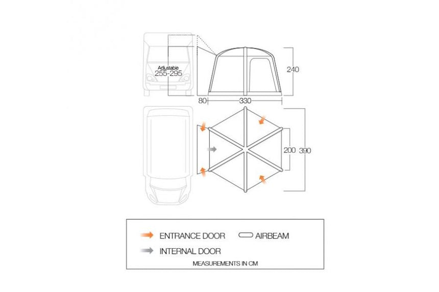 Vango HexAway Pro Air tall Drive Away Awning