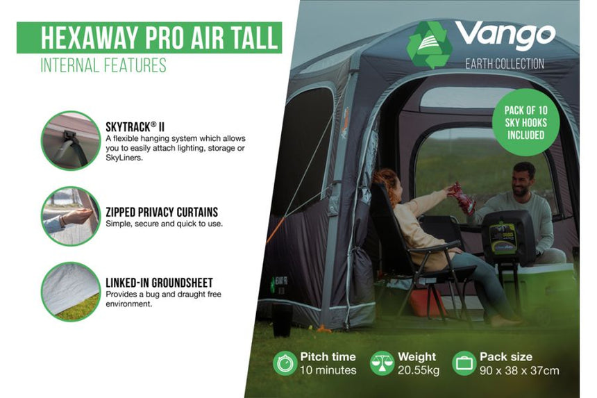 Vango HexAway Pro Air tall Drive Away Awning