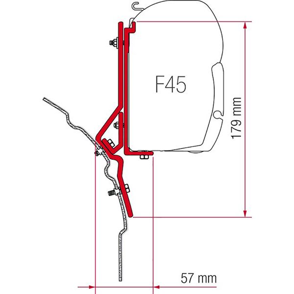 Fiamma Kit VW T4 Adapter