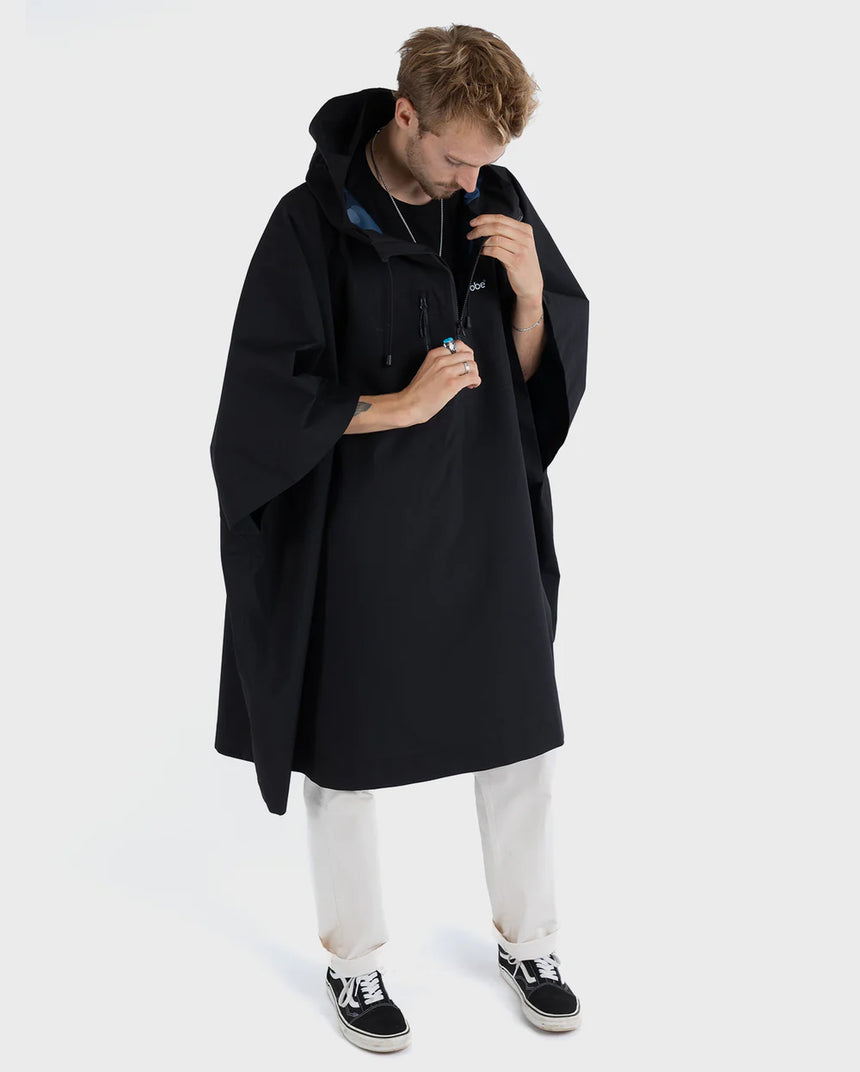 Dryrobe One Size Rainproof Poncho - Blaxk