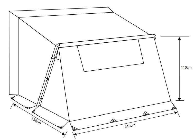 Outdoor Revolution Universal Annexe Dimensions