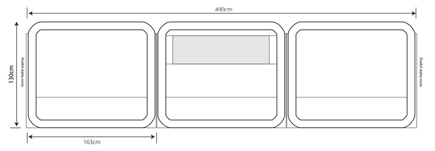 Oxygen 3 Panel Windbreak Measurements