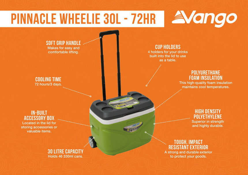 Vango Pinnacle 30L Wheelie Cooler