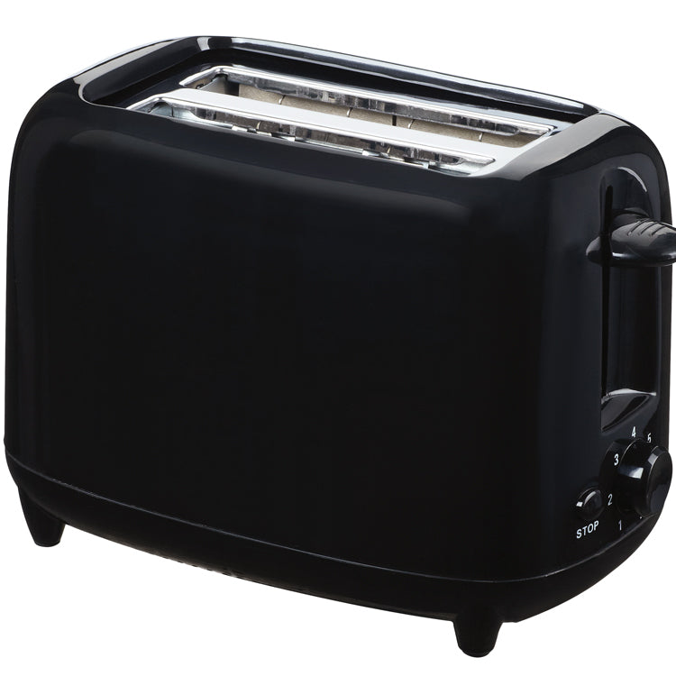 Quest Low Wattage 2 Slice Black Toaster