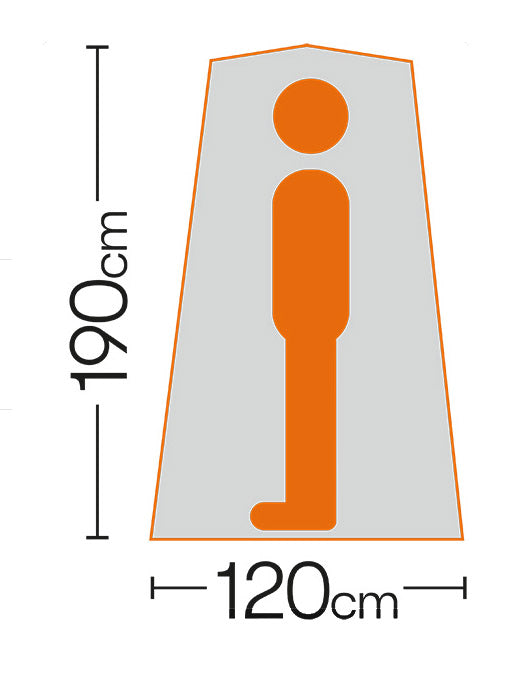 Quest Pop Up Toilet Tent Floorplan