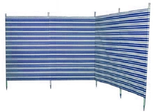 Blue Diamond 5 Pole Classic Blue Windbreak