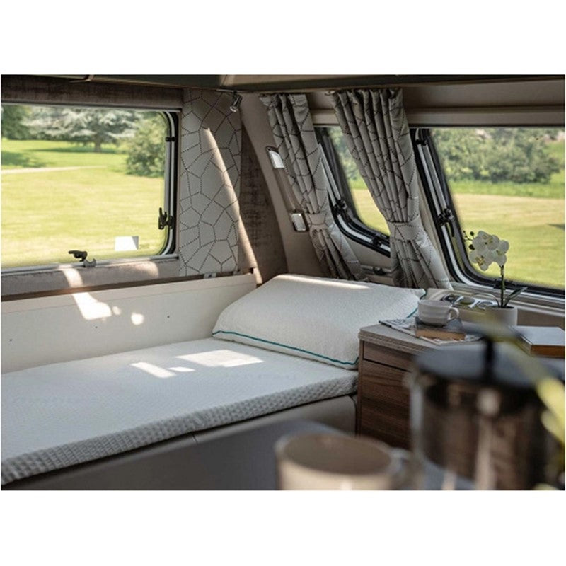 Duvalay 190x66cm Silver Foam Comfort Travel Topper