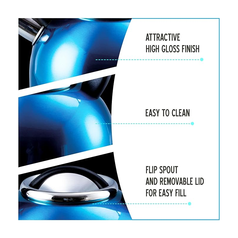 Liberty 2.5L Whistling Kettle - Purple