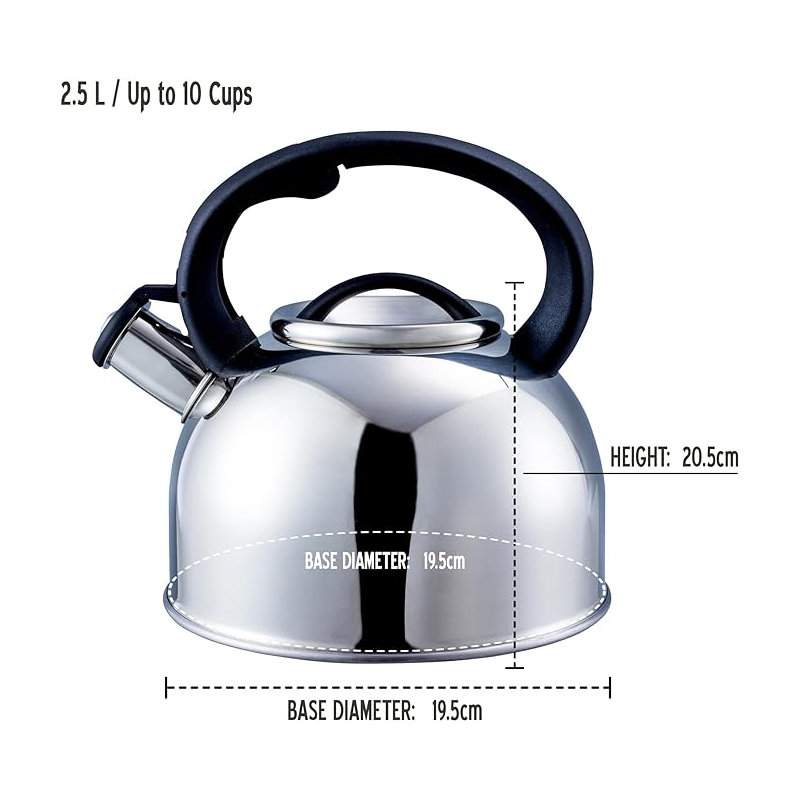 Liberty 2.5L Whistling Kettle - Silver
