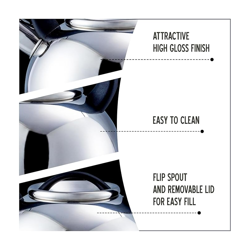 Liberty 2.5L Whistling Kettle - Silver