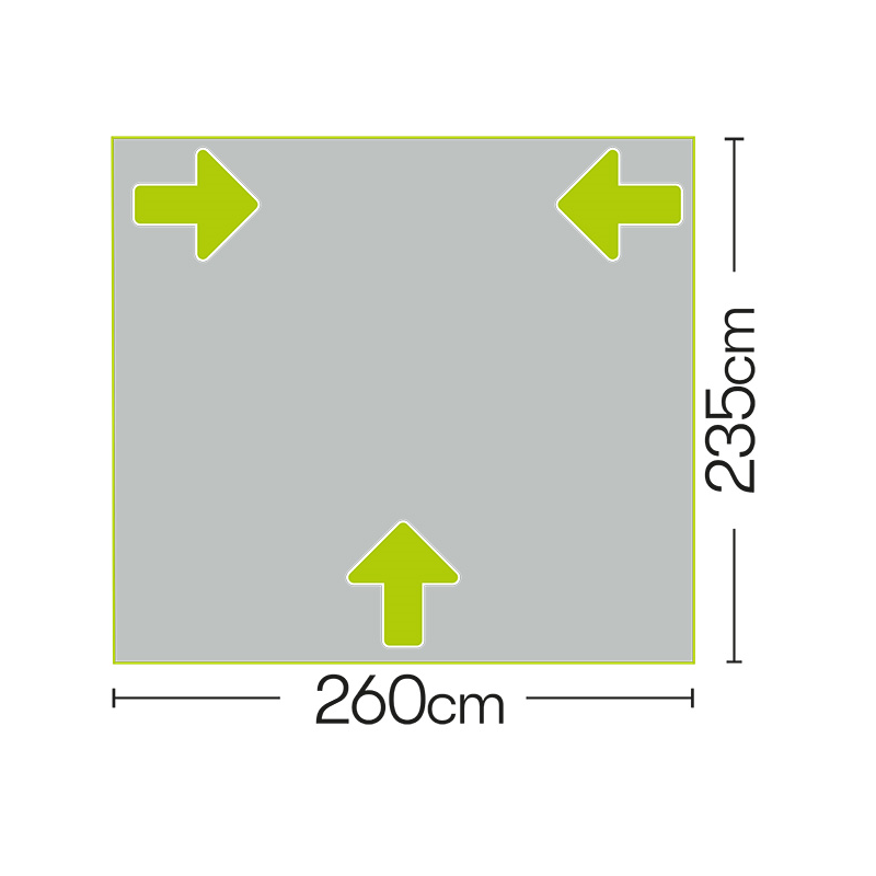 Quest Falcon Pro 260 Poled Porch Awning