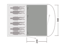 Outwell Sky 6 Cozy Carpet (230cm x 360cm)