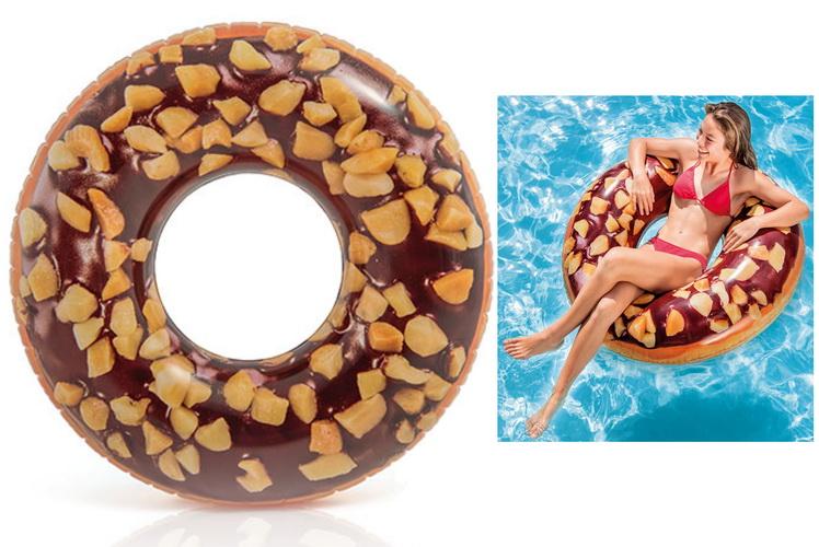 Intex Inflatable Giant Donut Chocolate Nut