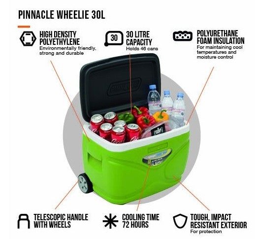 Vango Pinnacle 30L Wheelie Cooler Features