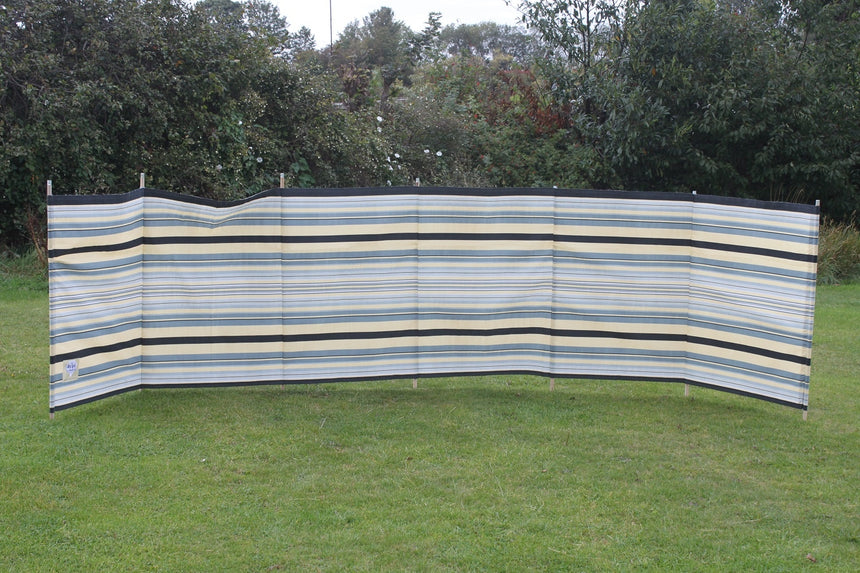 Blue Diamond 7 Pole Contemporary Grey Windbreak