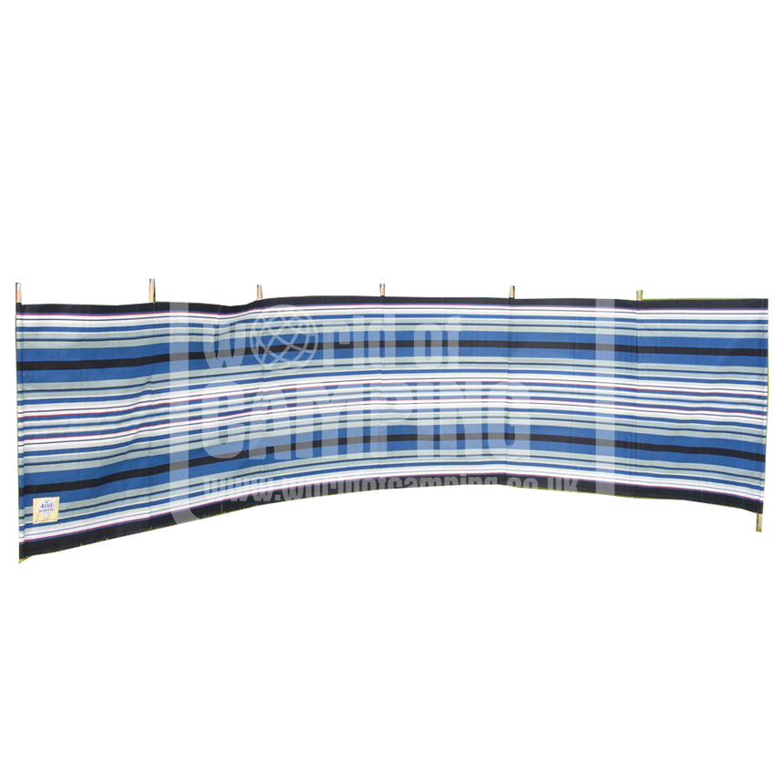 7 Pole Navy/Burgundy Contemporary Stripe