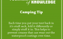 Camping Tip