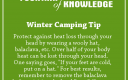 Winter Camping Tip