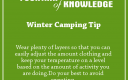 Winter Camping Tip