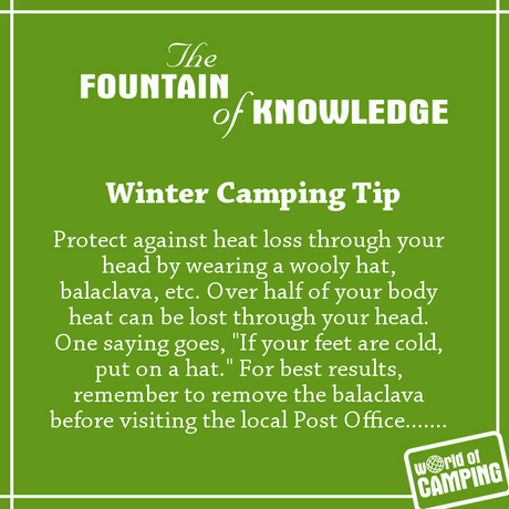 Winter Camping Tip