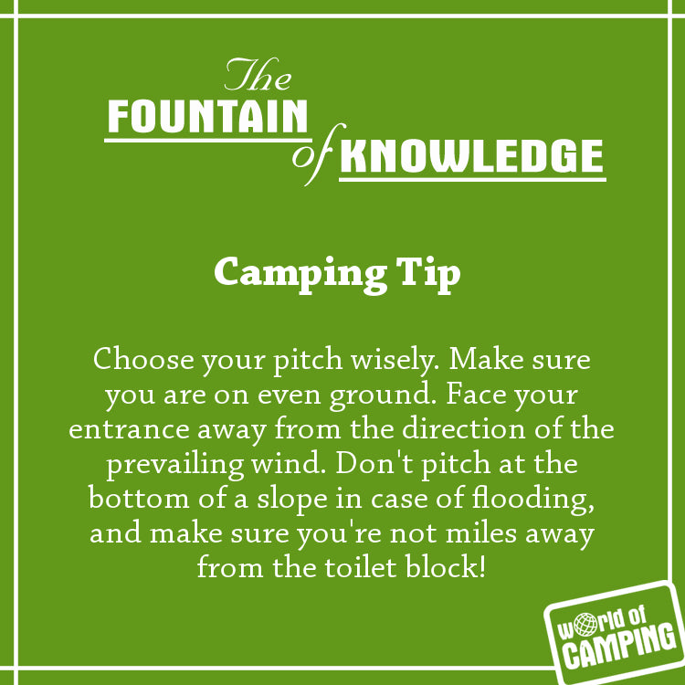 Where to pitch your tent