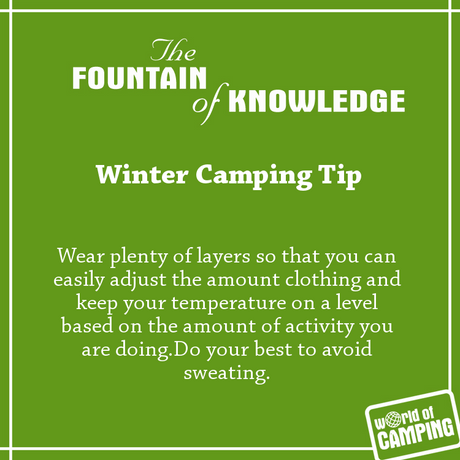 Winter Camping Tip