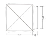 Outwell Fastlane 300 Vehicle Connector Floor Plan