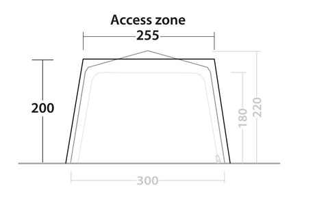 Outwell Fastlane 300 Vehicle Connector Measurements