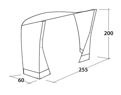 Outwell Fastlane 300 Vehicle Connector Dimensions