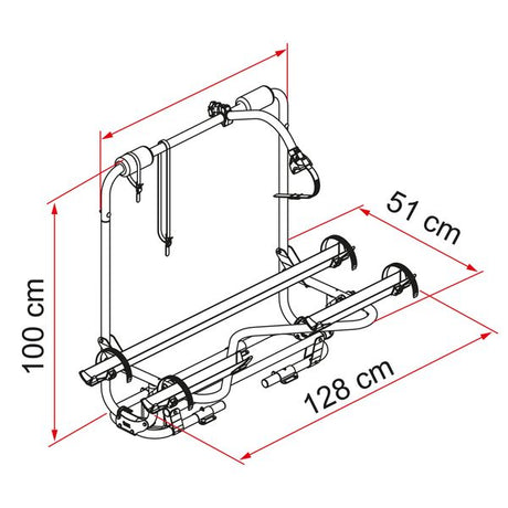 Fiamma Carry Bike Caravan XL A Pro Dimensions