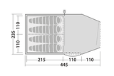 Robens Double Dreamer 4 Tent Floor Plan