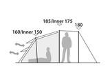 Robens Double Dreamer 4 Tent  Standing Height