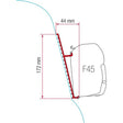 Fiamma F45 Adapter Kit (Fibreglass Roof)
